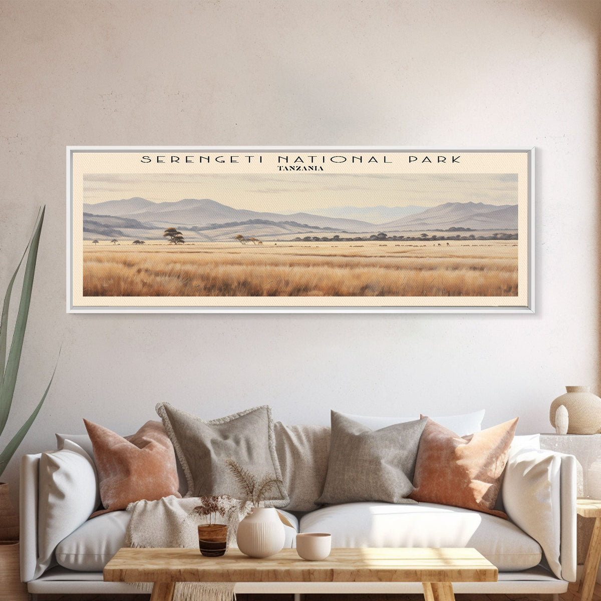 Serengeti National Park Wall Art Travel Poster Print, Gift For Travel Lover, Vacation Gift, COUNTRY Wall Art, Home Decor, Original Art
