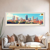 Bulawayo, Zimbabwe Travel Poster Panoramic Canvas Print, Bulawayo, Zimbabwe Painting, Zimbabwe Art, Bulawayo Travel Art, Guest Room Painting