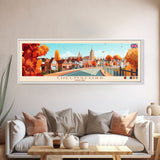Chelmsford, England Travel Poster Panoramic Canvas Print, Chelmsford, England Painting, England Art, Chelmsford Travel Art, Guest Room Painting