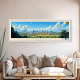 Chitungwiza, Zimbabwe Panoramic Travel Poster Canvas Print, Chitungwiza, Zimbabwe Painting, Zimbabwe Art, Chitungwiza Panoramic Travel Art, Travel Painting