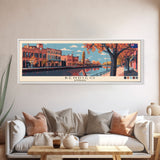 Bendigo, Australia Panoramic Canvas Print, Bendigo, Australia Painting, Australia Art, Bendigo Travel Poster, Travel Art, Guest Room Painting