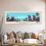 Brazzaville, Republic of the Congo Panoramic Canvas Print, Brazzaville, Republic of the Congo Painting, Republic of the Congo Art, Brazzaville Travel Poster, Travel Art, Guest Room Painting