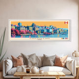 Chicoutimi, Canada Panoramic Canvas Print, Chicoutimi, Canada Painting, Canada Art, Chicoutimi Travel Poster, Travel Art, Guest Room Painting