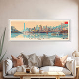 Chongqing, China Panoramic Canvas Print, Chongqing, China Painting, China Art, Chongqing Travel Poster, Travel Art, Living Room Painting