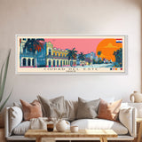 Ciudad del Este, Paraguay Panoramic Canvas Print, Ciudad del Este, Paraguay Painting, Paraguay Art, Ciudad del Este Travel Poster, Travel Art, Guest Room Painting