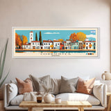 Corrientes, Argentina Panoramic Canvas Print, Corrientes, Argentina Painting, Argentina Art, Corrientes Travel Poster, Travel Art, Vacation Gift