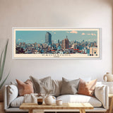 Kaohsiung, Taiwan Panoramic Canvas Print, Kaohsiung, Taiwan Painting, Taiwan Art, Kaohsiung Travel Poster, Travel Art, Vacation Gift