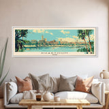 Khartoum,  Sudan Panoramic Canvas Print, Khartoum,  Sudan Painting,  Sudan Art, Khartoum Travel Poster, Travel Art, Living Room Painting