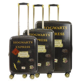 Harry Potter Hogwarts Express Juego de maletas de 3 piezas negro