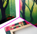 Japanese Maple Forest, Framed Canvas Print, Ready To Hang Wall Art