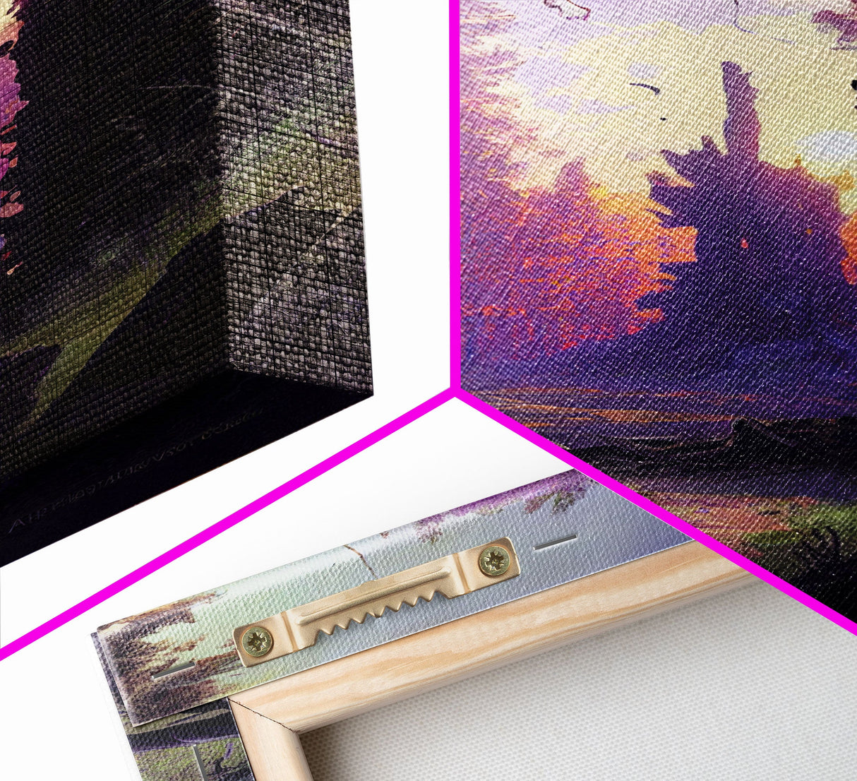 Gateway to another world, the purple realm, fine art poster print, fantasy decor