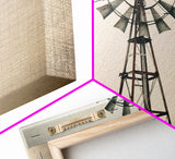 Rustic Farmhouse Home Decor, Windmill Photography Photo Print Art, Rustic Industrial Farmhouse Wall Art Picture, Country Landscape Picture