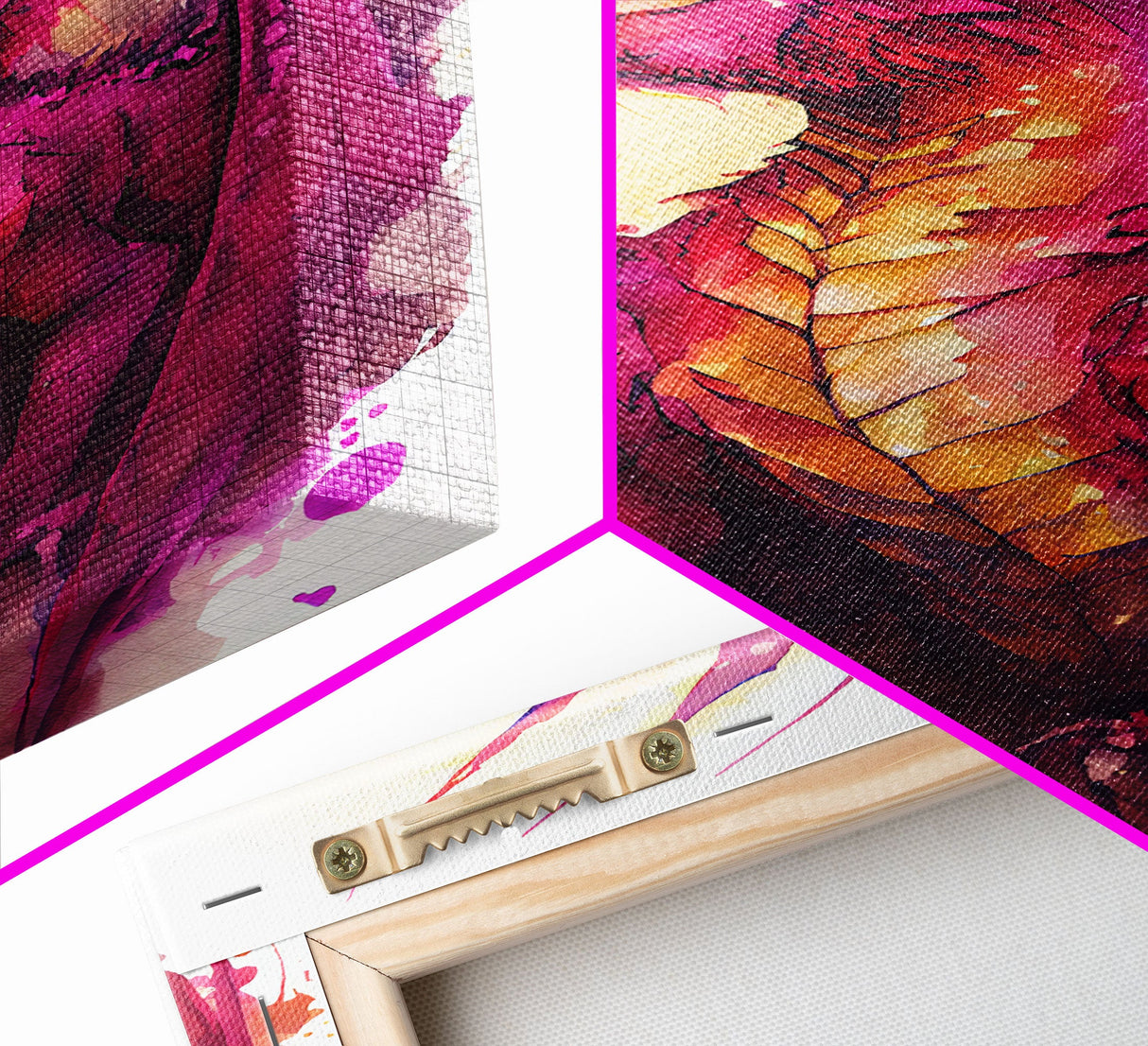 Magenta Purple Watercolor Dragon Fantasy Fine Art Print, Wall Decor, Wall Poster, Wall Art Print