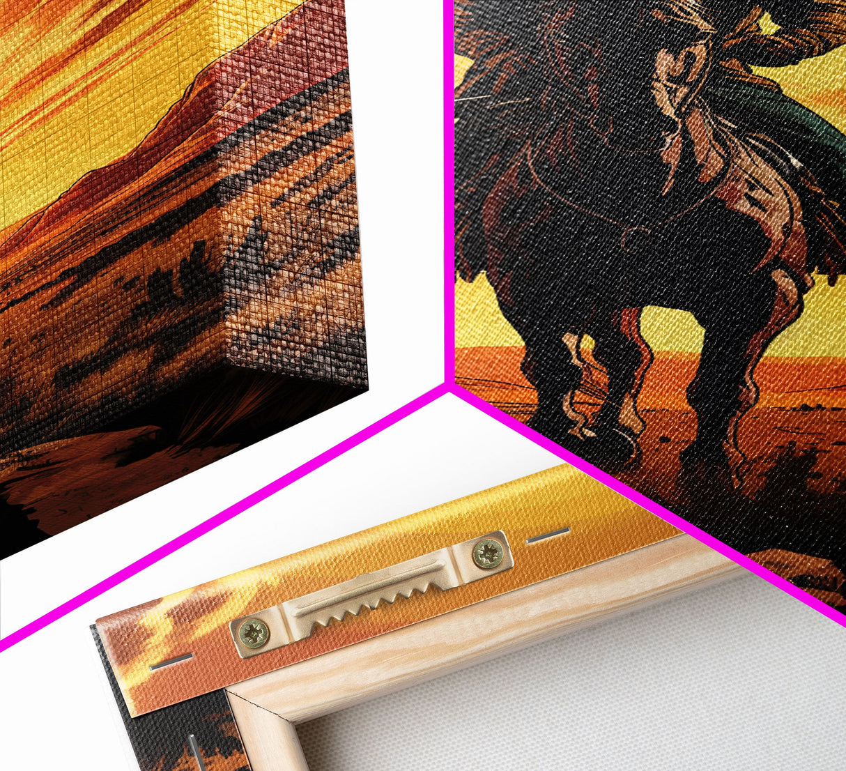 Cowboy Wall Decor, 12x18 Art Print, Equestrian Wall Art, Western Decor, Southwestern Art, Wild West Painting Wall Art, Framed Canvas Print