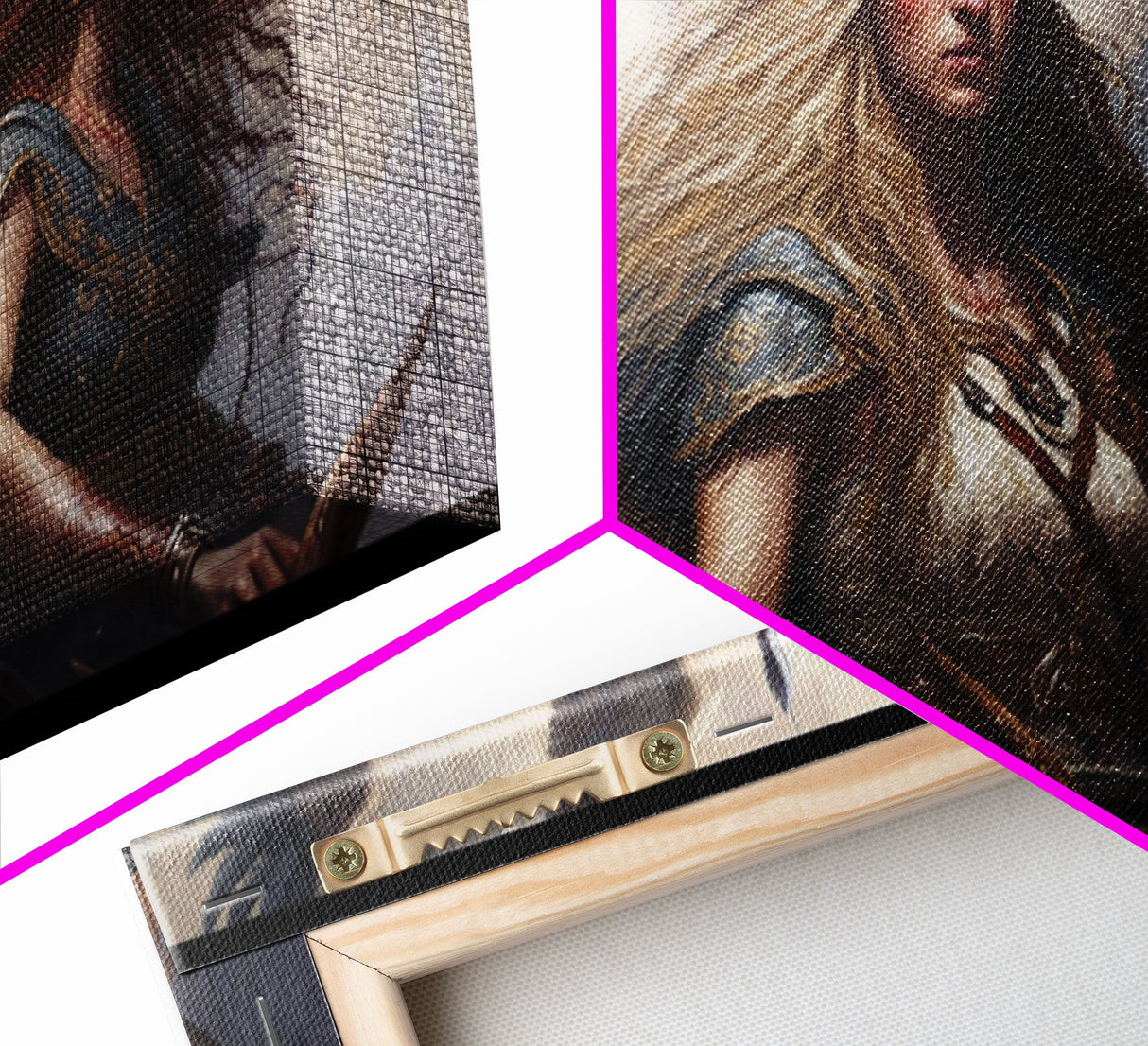 The Valkyries, Norse Mythology, Framed Canvas Print, Norse Fantasy Art