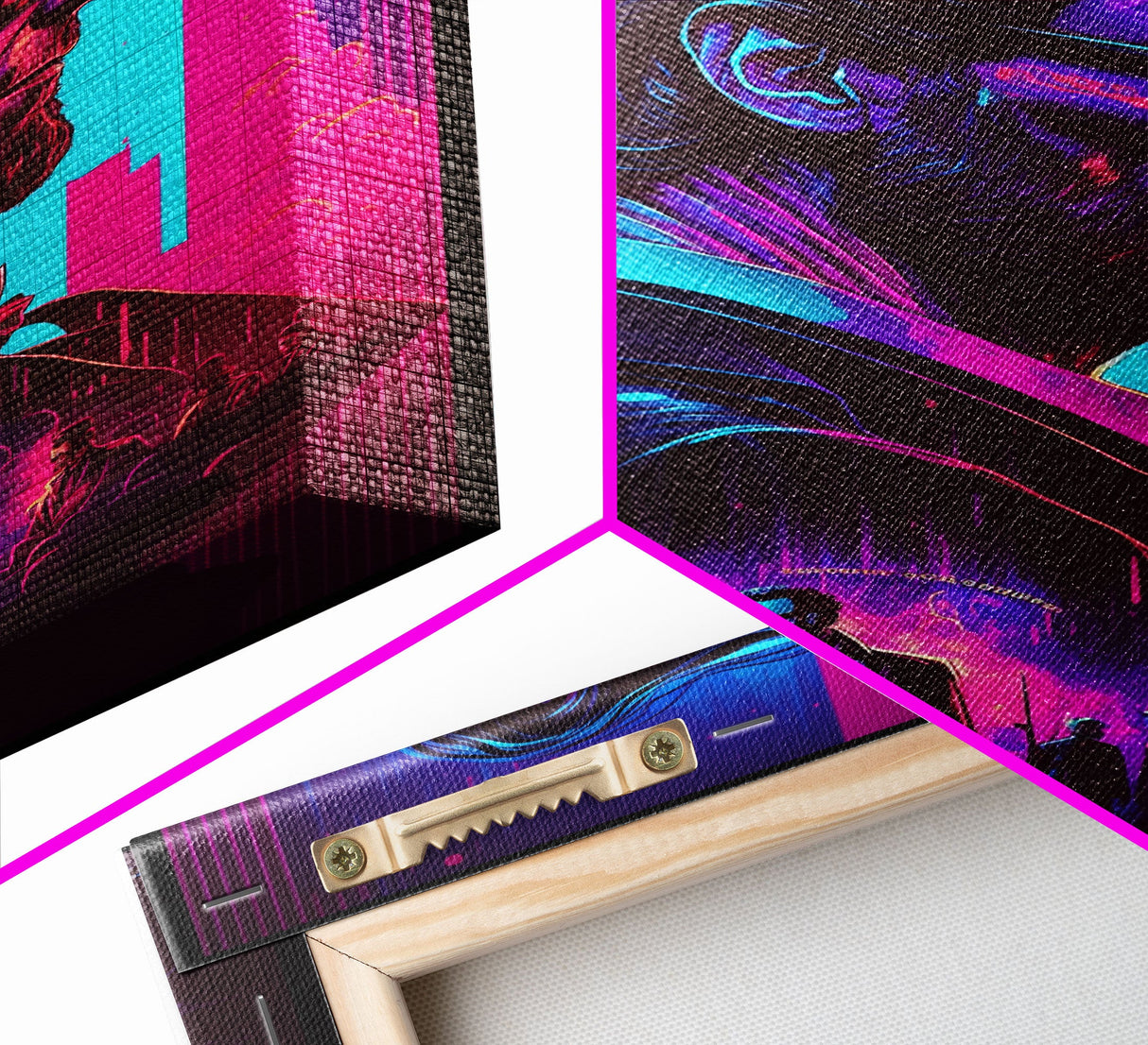 Synthwave Abraham Lincoln, Wall Art, Punk Rock Lincoln, Vampire Hunter, Goth Art, Retro Vibes Wall Art