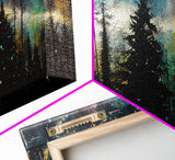 Pine Tree Gift, Forest Landscape Wall Art, Framed Canvas Print, Pine Tree Canvas, Pine Tree Artwork, Pine Tree Canvas Art, Wall Decor