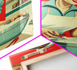 Retro / Vintage Style 1950s Baking Advertisement, Home Maker, Kitchen Art, Framed Canvas Print, Framed Wall Art, MCM Art