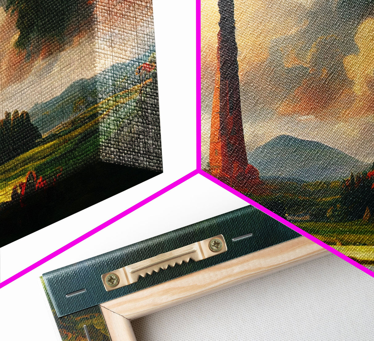High Fantasy Art Canvas Print, Dark Tower, RPG Fantasy Art, RPG Concept art, unique wall art