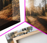 Trees Wall Art, Woods Wall Decor, Nature Art Print, Autumn Art Print, Photography Print, Wall Decor, Canvas Print, Wall Art, Framed Canvas