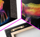 Abstract Stag Wall Art, Animal Art Print, Colorful Art, Watercolor Wall Art, Panoramic Wall Decor, Canvas Print, Wall Art, Framed Canvas Art