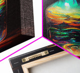 Miniature world in a bottle poster print, high fantasy wall art, magical wall art