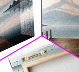 Mountain Print, Water Reflection, Lake Wall Art, Canvas Print, Wall Art, Vertical Art, New Homeowner Gift, Apartment Wall Decor, Room Decor