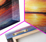 Sunset Wall Art, River Art Print, Landscape Wall Art, Nature Print, Canvas Print, Wall Art, Vertical Art, Going Away Gift, Over Bed Wall Art