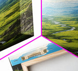 Mountains Wall Art, Valley Art, River Wall Print, Canvas Print, Wall Art, Vertical Art, Realtor Thank You, Home Wall Decor, Dorm Room Art