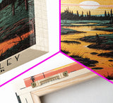 Kobuk Valley National Park Alaska Travel Art, National Park Print, Minimalist Travel Art, Midcentury Modern Style Landscape Painting