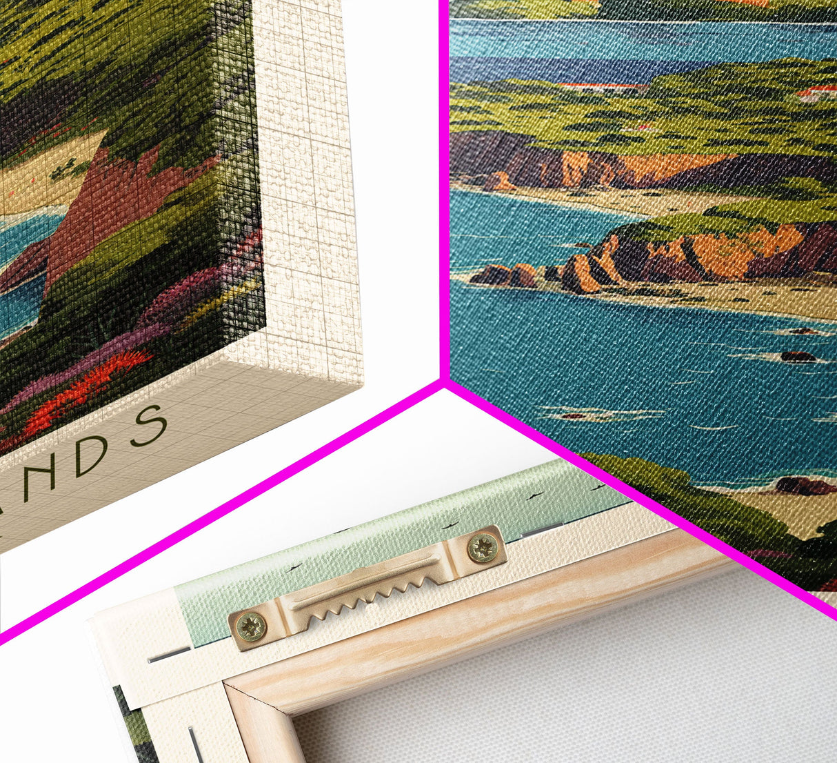 Channel Island National Park Travel Poster Print, Canvas Print Wall Art, California Travel Art, Midcentury Modern Travel Decor