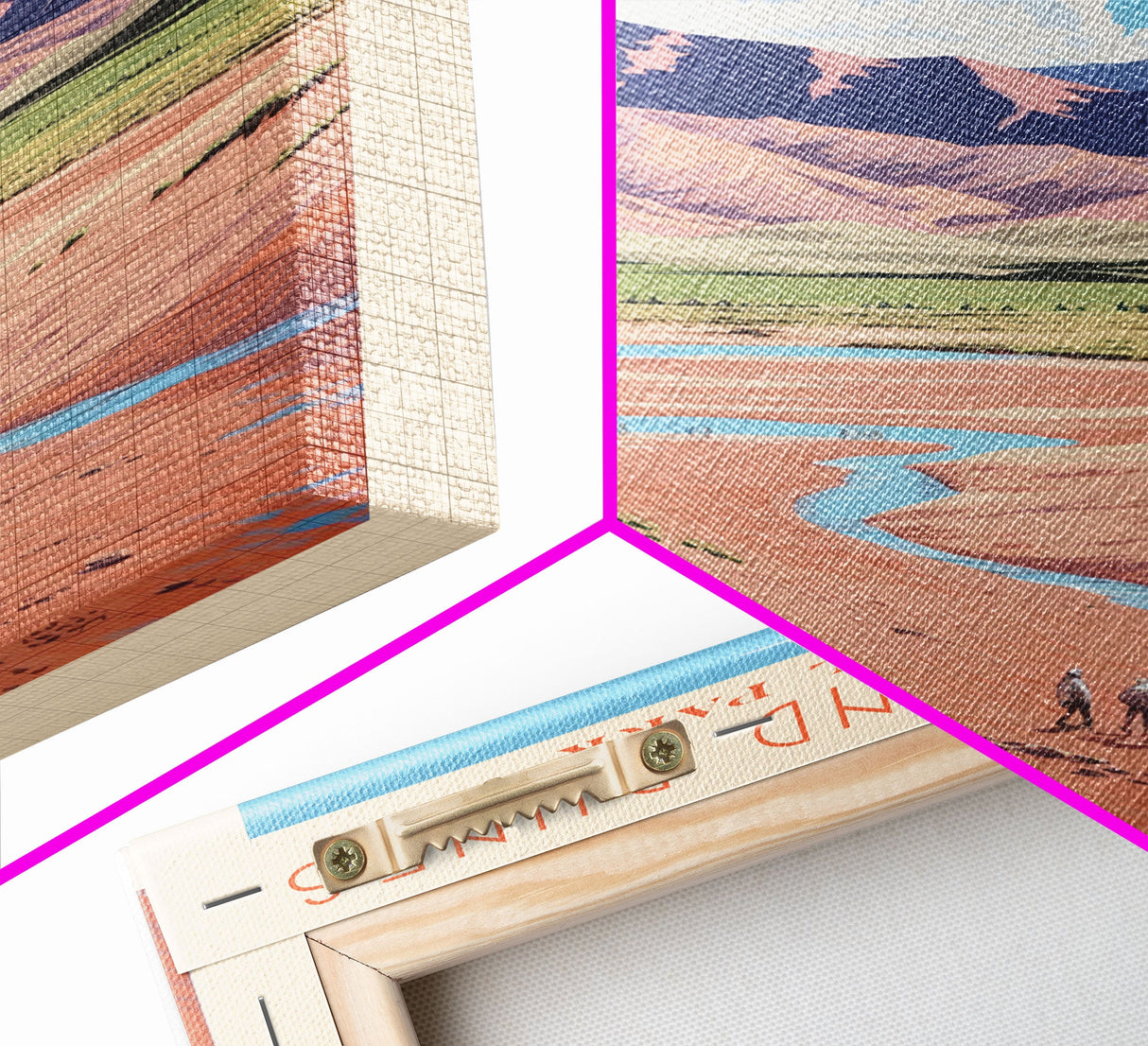 Great Sand Dunes National Park Colorado Travel Art, National Park Print, Minimalist Travel Art, Midcentury Modern Style Landscape Painting