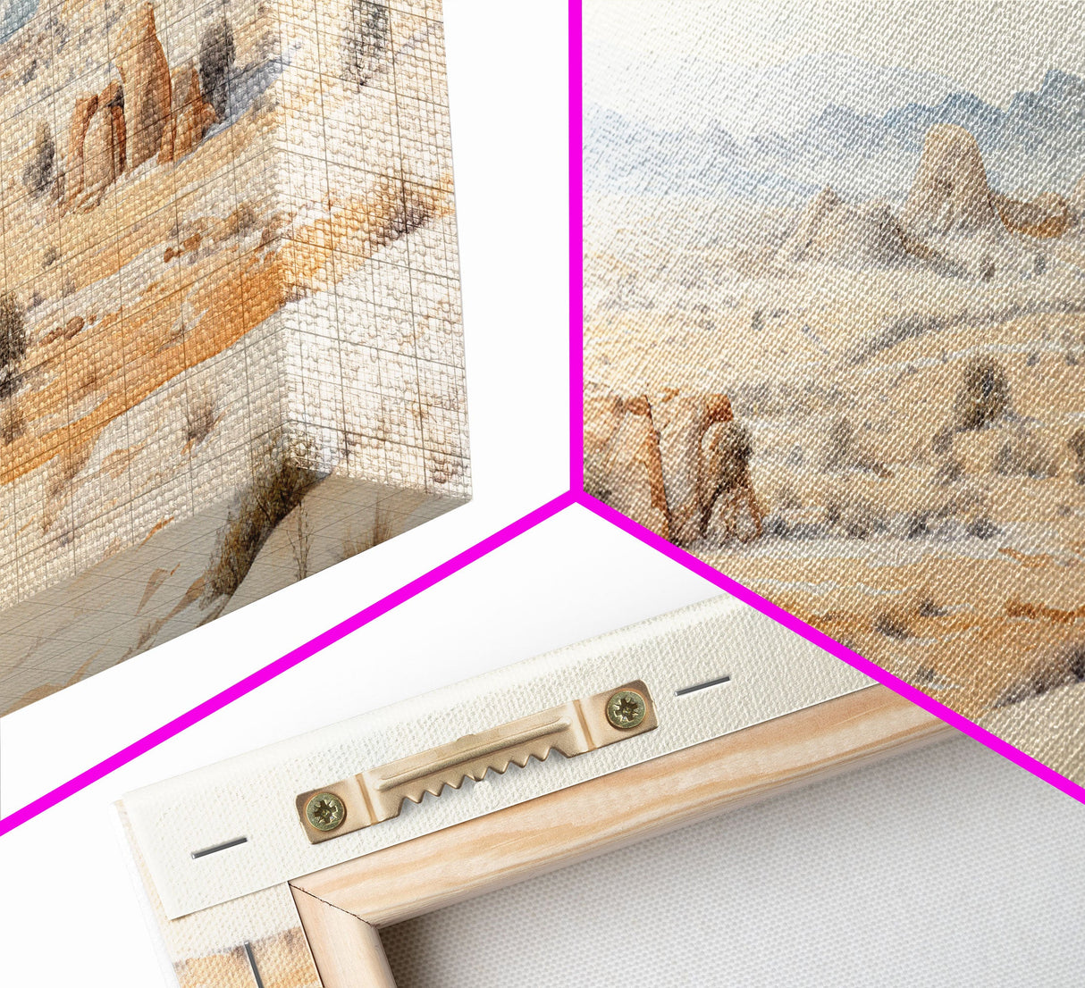 Arches National Park Poster, Utah, Extra Large Horizontal Wall Art, Watercolor Travel Print, Framed Canvas Print Wall Decor