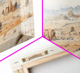 Arches National Park Poster, Utah, Extra Large Horizontal Wall Art, Watercolor Travel Print, Framed Canvas Print Wall Decor