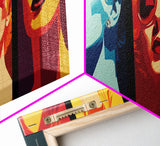 Pop Art Print, Kitchen Wall Decor, Framed Canvas Print, Warhol Inspired Colorful MCM Pop Art, Midcentury Modern