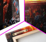 A Dumpster Fire, Canvas Wall Art, Modern Art, Urban Art, Wall Print