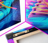 Sneaker Wall Art, Shoe Wall Art, Canvas Print, Wall Hanging, Portrait Art, Room Decor, College Dorm Art, Unique Wall Decor, Gift For Friend