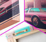 Classic Car Wall Art, Retro Art, Canvas Print, Wall Hanging, Portrait Art, Car Wall Art, Realtor Thank You, Apartment Wall Decor, Office Art