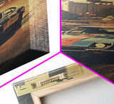 Car Wall Art, Classic Car Wall Art, Canvas Print, Wall Hanging, Portrait Art, Car Lover Gift, Man Cave Art, Living Room Print, Bookshelf Art