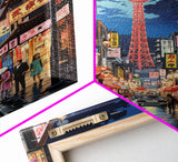 Japanese Wall Art, Asian Wall Art, City Wall Art, Canvas Print, Wall Hanging, Portrait Art, Friendship Gift, Dining Room Decor, Travel Print