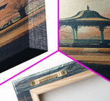 The Gazebo, Framed Canvas Print, Liminal Spaces Photography Print, Unique Wall Art, Gift For Art Lover