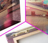 Photo Of A 1980s Mall, Framed Canvas Print, Liminal Spaces, Vaporwave Aesthetic Wall Art, Game Room Decor