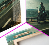 Scenic California Highway Drive Wall Art, Frame Canvas Print, Motorcycle Cruise, Motorcycle Rider Gift Idea
