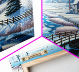 Scenic Winter Wonderland Framed Canvas Print | Winter Decor | Winter Centerpiece Above Mantle Or Sofa | Christmas Decor