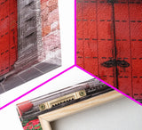 Change3 Indian Wall Art, Colorful Indian Doors, Framed Canvas Print, Painting Print, Traditional Hindu Architecture, Ready To Hang