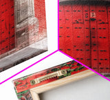 Change354 Architecture Print, 19th Century Architecture Photography, Mexico City Wall Art, Wood Framed Canvas Print
