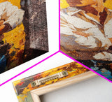 Cowboy with Autumn Foliage Canvas Print, Vibrant Fall Decor, Perfect Fall Wall Art, Seasonal Home Decor, Western Art, Framed Canvas Print