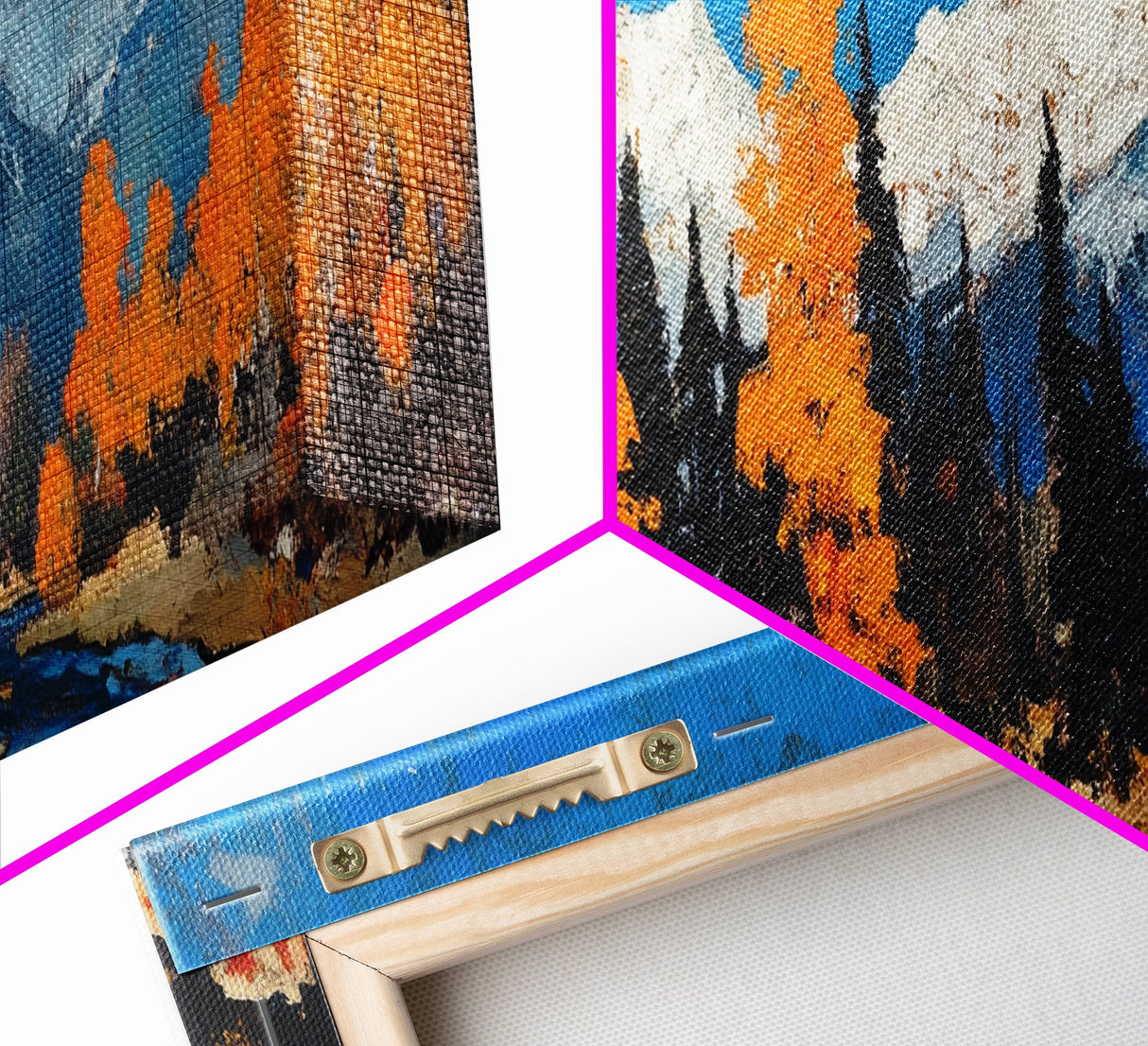 Fall In The Mountains - Vintage Landscape Painting Print - Fall Wall Art - Autumn Centerpiece - Beautiful Fall Wall Art - Canvas Art Print