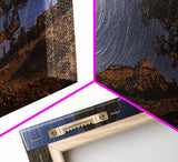 Time Lapse Photography Style Print, Panoramic Wall Art, Starry Night Sky Photo Print, Joshua Tree