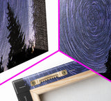 Huge Wall Art Time Lapse Photography Style Print, Panoramic Wall Art, Wood Framed Canvas, Farmhouse Decor, Unique Wall Art